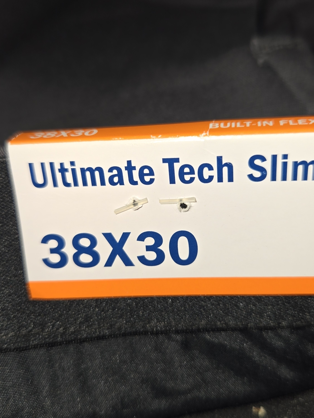 Old Navy NEW Ultimate Tech Slim Built-In Flex Chino Pants - Panther Gray 38x30 - Picture 6 of 12